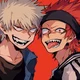 Kirishima and Bakugo