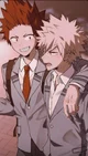 Kirishima y Bakugou 