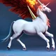 A Fire Unicorn