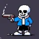 Sans with a gun