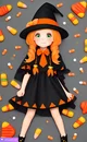 Candy Corn Witch