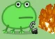 Frog arsonist