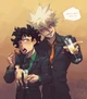 Katsuki y Izuku
