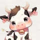 Cherry blossom cow