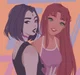 Starfire and Raven