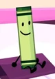 Green crayon