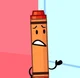 Orange crayon