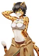 Cuddly Cheetah Lady