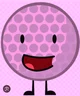 Pink golfball
