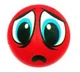 Distressed red ball