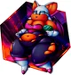 Fat rouge the bat