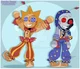 Sun and moon dolls 