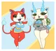 Komasan and Jibanyan