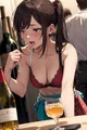 Drunk girl at party