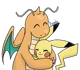 dragonite e pikachu