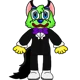 Wolfy in a Tux
