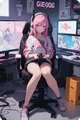 Hot gamer girl