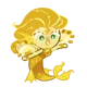 Angry gold citrine 