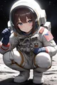 Lunar Astronaut Girl