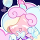 Cream unicorn cookie
