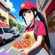 Pizza delivery girl