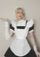 Felix in a maid dres