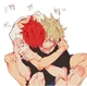 Kirishima and Bakugo