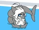 Female shark furry