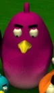 Purple bouncy bird