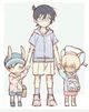 Two boys and a girl