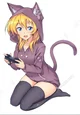 Blond haired catgirl