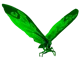 Green glowing mothra