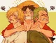 Zoro Luffy and Sanji