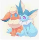 Flareon y vaporeon 