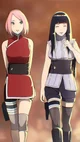 Sakura and  hinata 