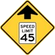 Speed limit ahead