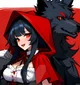 Werewolf riding hood