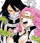 Obanai and Mitsuri 