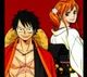 Luffy and Nami 
