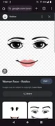 Roblox face lady