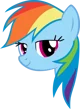 Rainbow Dash Head 
