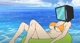 tv woman en bikini