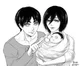 Mikasa and Eren