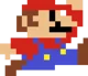 pixelated mario