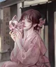 Shy Kimono Girl