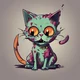 Stupid zombie cat