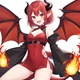 Fire elf demon girl