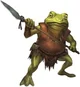 Green frog soldier