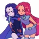 Raven and Starfire