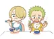 Baby Zoro and Sanji